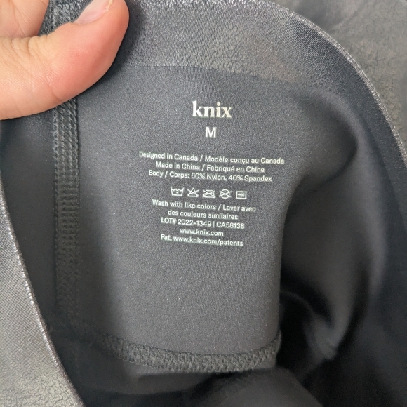 Knix Black and Silver Leggings with Sleek Style - Picture 3 of 3